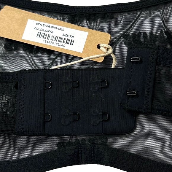 SKIMS After Hours Straight Neck Underwire Bra Onyx XS - Picture 9 of 15